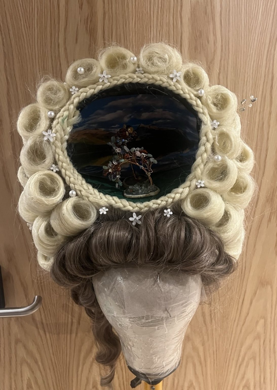 Bridgerton cage wig inspired by Queen Charlotte